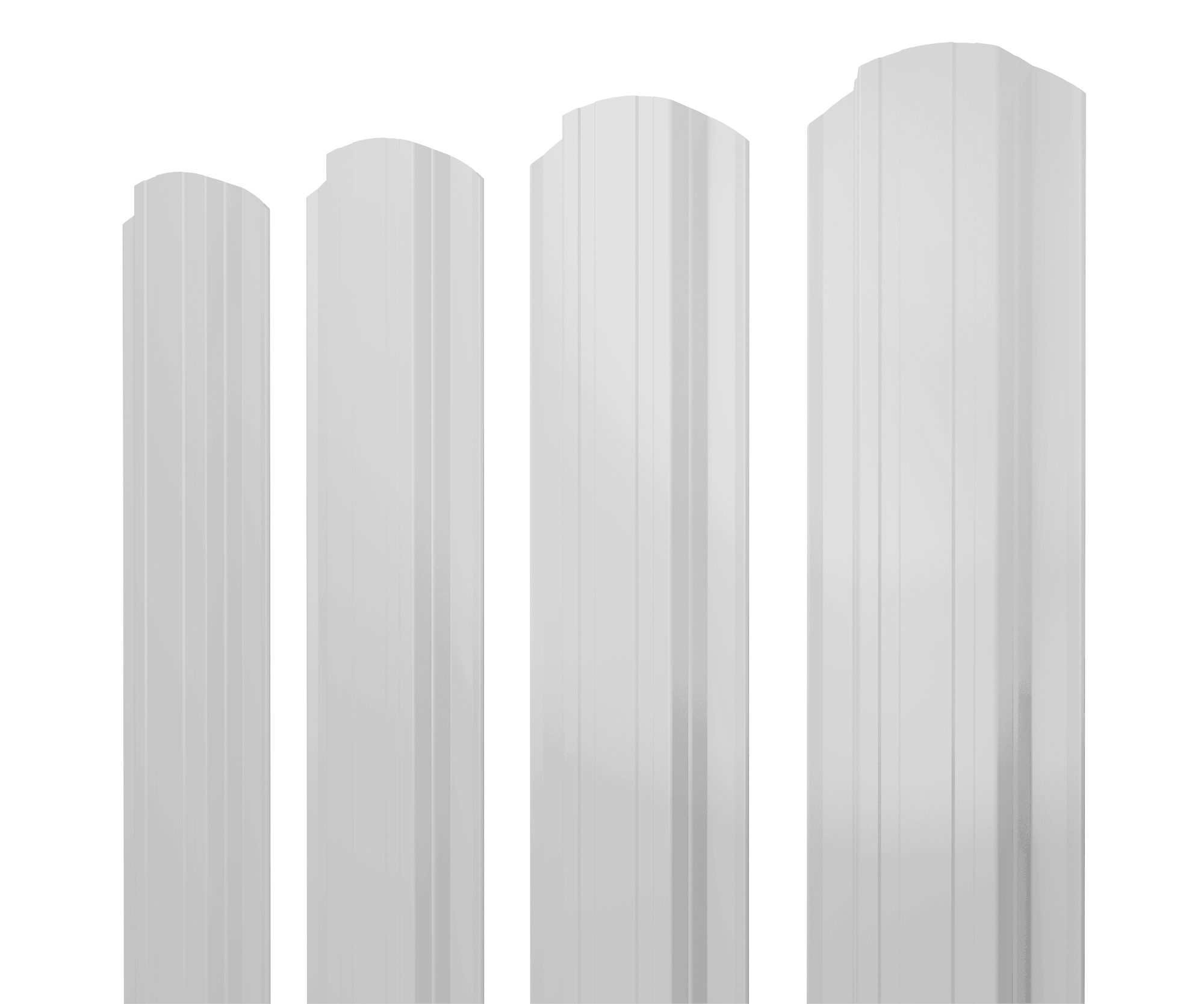 Штакетник Прямоугольный фигурный 0,5 Satin RAL 9003 сигнальный белый изображение, анонсные картинки товара