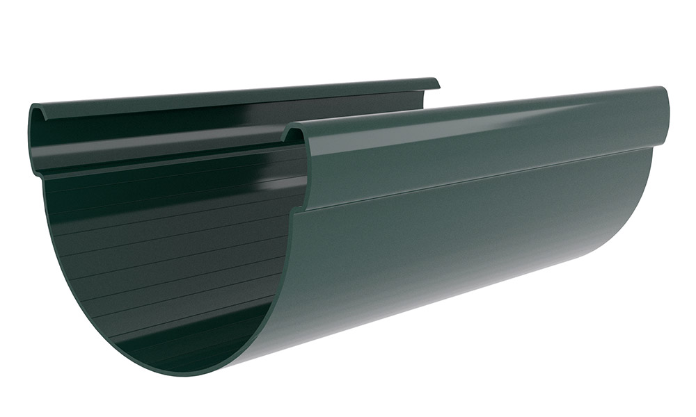 Желоб Дизайн 135 ПВХ Grand Line 3м зелёный (RAL 6005) изображение, анонсные картинки товара