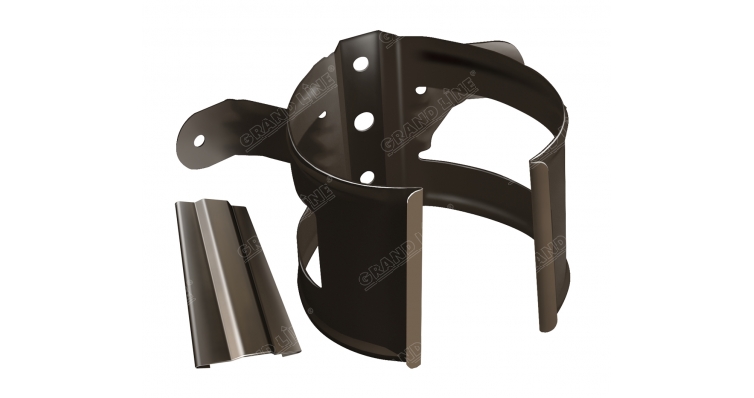 Кронштейн трубы на дерево 90мм RR 32 темно-коричневый изображение, анонсные картинки товара