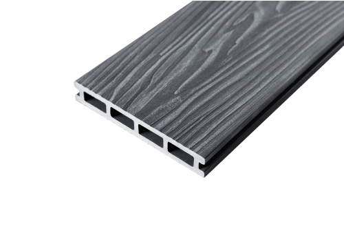 Террасная доска ДПК Grand Line 150х25мм 3D Винтаж Темно-серый 6м изображение, анонсные картинки товара