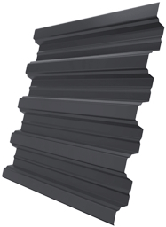 Профнастил Н75R 0,7 PE lite RAL 7024 мокрый асфальт изображение, анонсные картинки товара