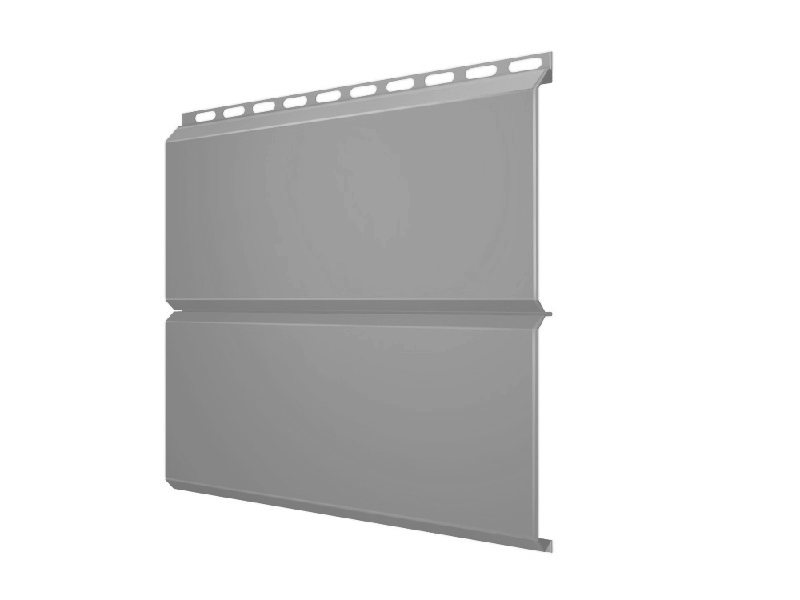 ЭкоБрус 0,345 0,45 PE с пленкой RAL 9006 бело-алюминиевый изображение, анонсные картинки товара