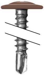 Саморез ПШС 4,2х19 RAL 8024 (1000) изображение, анонсные картинки товара