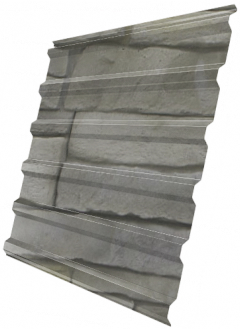 Профнастил С20A 0,45 Print Elite с пленкой Fine Stone TwinColor изображение, анонсные картинки товара