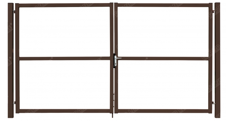 Ворота Colority Zinc Lock 2,0х3,5 RAL 8017 изображение, анонсные картинки товара