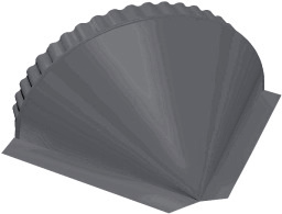 Заглушка конусная PE RAL 7024 мокрый асфальт изображение, анонсные картинки товара