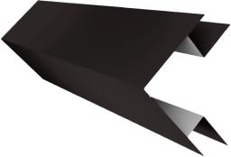 Планка угла внешнего сложного БХ new 0,5 Rooftop Matte RR 32 темно-коричневый (3м) изображение, анонсные картинки товара