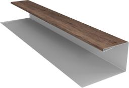 Планка П-образная БХ new 0,45 Print Premium Almond Wood Fresh (3м) изображение, анонсные картинки товара