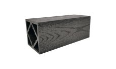 Столб ДПК Grand Line 100х100мм тиснение (на трубу) Серый 4м (ШТх4) изображение, анонсные картинки товара