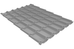 Металлочерепица модерн 0,5 PE RAL 7004 сигнальный серый изображение, анонсные картинки товара