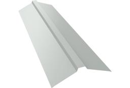 Планка конька прямоугольного 115х30х115 0,5 Satin с пленкой RAL 9003 сигнальный белый (2м) изображение, анонсные картинки товара
