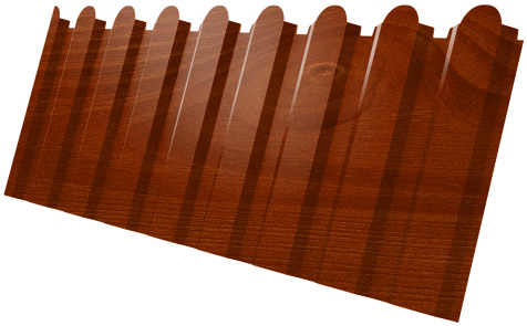 Профнастил С20A фигурный 0,45 Print Premium Cherry Wood Fresh TwinColor изображение, анонсные картинки товара