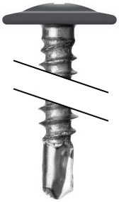 Саморез ПШС 4,2х19 RAL 7024 (1000) изображение, анонсные картинки товара