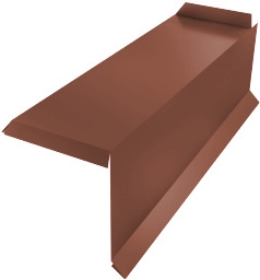 Планка торцевая сегментная 30мм Правая 0,5 Satin Matt TX RAL 8004 терракота изображение, анонсные картинки товара