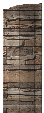 Штакетник Круглый с прямым резом 0,45 Print Elite Sand Stone TwinColor изображение, анонсные картинки товара