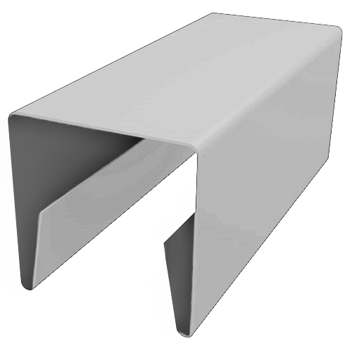 Планка П-образная заборная 20 0,45 Drap TX с пленкой RAL 9003 сигнальный белый (3м) изображение, анонсные картинки товара