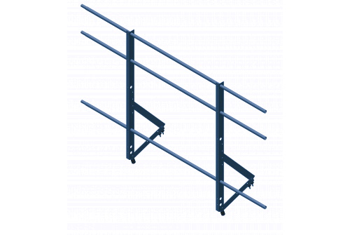 Ограждение кровельное Optima 1,2х2м RAL 5005 изображение, анонсные картинки товара