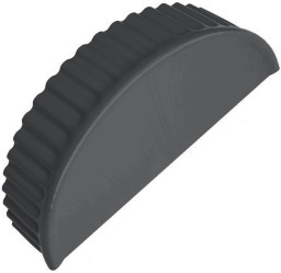 Заглушка торцевая универсальная 125 мм RAL 7021 изображение, анонсные картинки товара