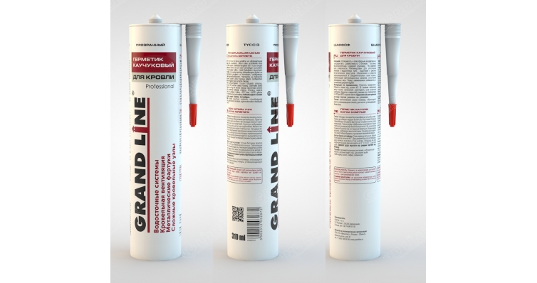 Герметик кровельный Grand Line Professional каучуковый бесцветный 310мл изображение, анонсные картинки товара