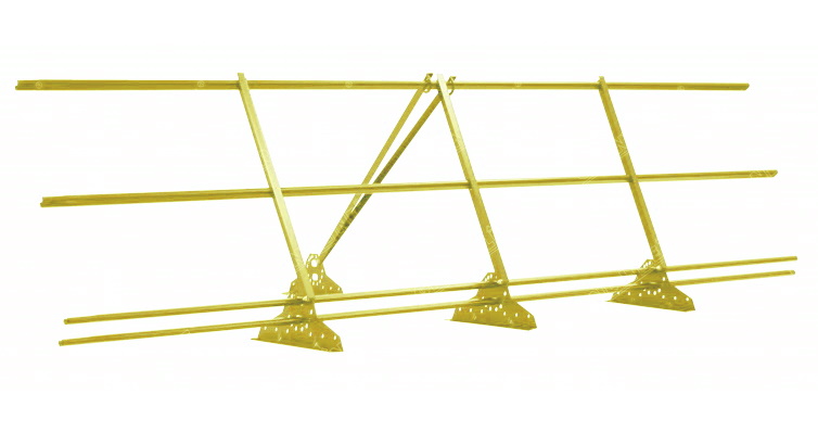 Ограждение кровельное со снегозадержателем GL 1,2х3 RAL 1018 изображение, анонсные картинки товара