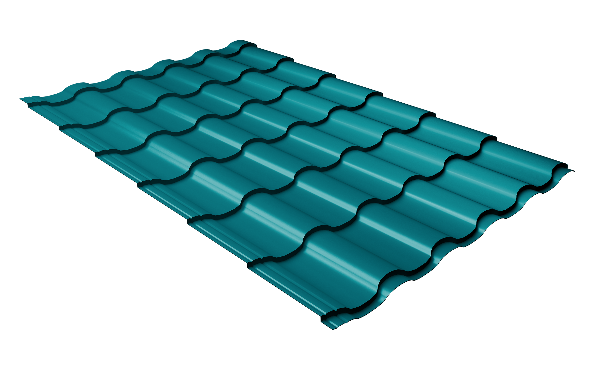 Профиль волновой ''Кредо'' (''Kredo'') 0,45 PE RAL 5021 водная синь изображение, анонсные картинки товара