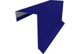 Планка торцевая кровельная фальц 65х97 0,45 PE с пленкой RAL 5002 ультрамариново-синий (3м) изображение, анонсные картинки товара