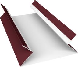 Планка угла внутреннего составная верхняя 0,5 Satin с пленкой RAL 3005 красное вино (2м) изображение, анонсные картинки товара