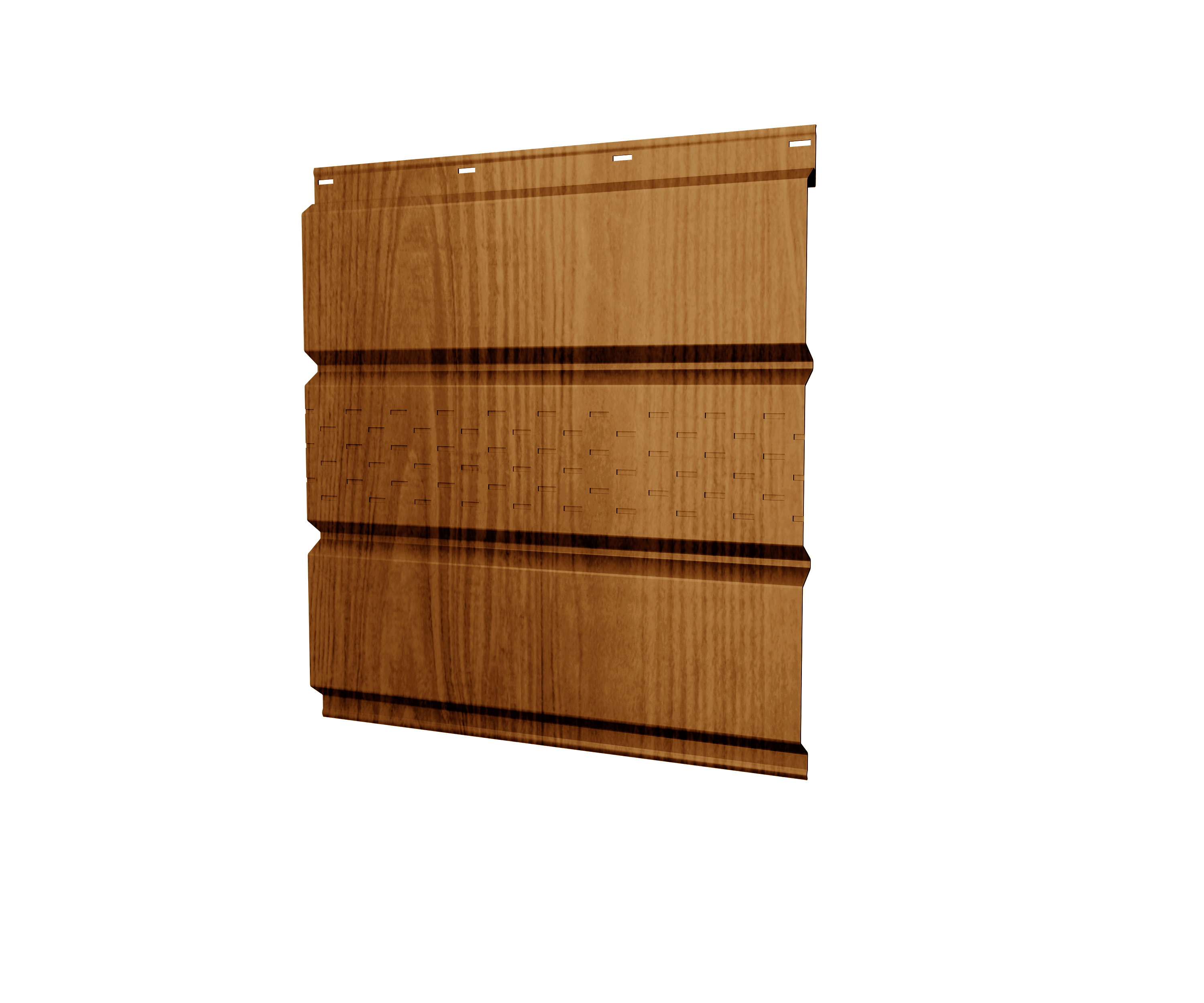 Софит металлический центральная перфорация 0,4 Print Premium с пленкой Golden Wood Fresh TwinColor изображение, анонсные картинки товара