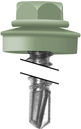 Саморез кровельный Daxmer 4,8х35 RAL 6021 (250) сверло №1 изображение, анонсные картинки товара