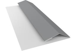 Планка финишная БХ new 0,5 Satin с пленкой RAL 7004 сигнальный серый (2м) изображение, анонсные картинки товара