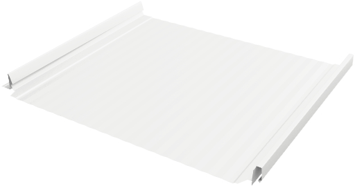 Кликфальц Pro Gofr Grand Line 0,45 Drap TX с пленкой на замках RAL 9003 сигнальный белый изображение, анонсные картинки товара