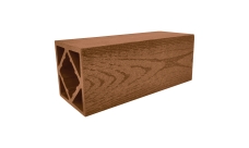 Столб ДПК Grand Line 100х100мм тиснение (на трубу) Бронза 1м (ШТх4) изображение, анонсные картинки товара