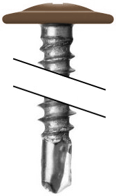 Саморез ПШС 4,2х25 RAL 8008 (500) изображение, анонсные картинки товара
