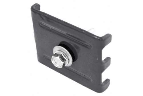 Крепление Скоба и саморез 5,5х32 RAL 7024 матовый изображение, анонсные картинки товара