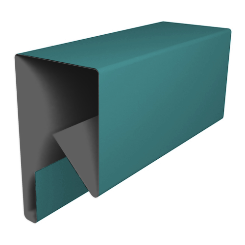 Планка П-образная заборная 17 0,45 PE с пленкой RAL 5021 водная синь (3м) изображение, анонсные картинки товара