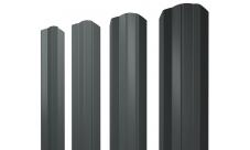 Штакетник М-образный А фигурный 0,45 PE RAL 7005 мышино-серый изображение, анонсные картинки товара