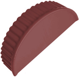 Заглушка торцевая универсальная 125 мм RAL 3011 коричнево-красный изображение, анонсные картинки товара