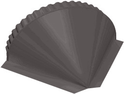 Заглушка конусная GreenCoat Pural BT, matt RR 32 темно-коричневый (RAL 8019 серо-коричневый) изображение, анонсные картинки товара