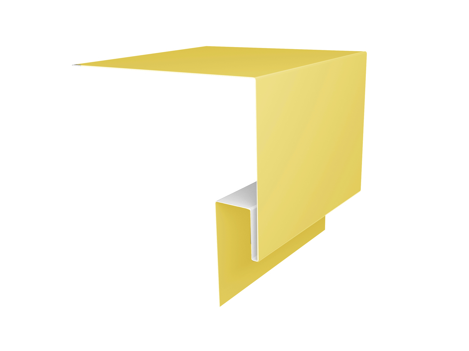 Планка околооконная сложная БХ new 250х75х27 0,45 PE с пленкой RAL 1018 цинково-желтый (2м) изображение, анонсные картинки товара