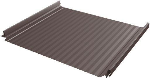 Кликфальц Pro Gofr 0,5 Rooftop Matte RAL 8017 шоколад изображение, анонсные картинки товара