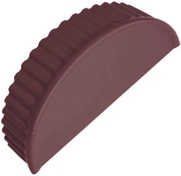 Заглушка торцевая универсальная Optima 125мм RAL 3005 красное вино изображение, анонсные картинки товара