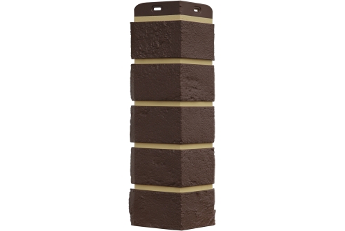 Угол Grand Line Состаренный кирпич Design Plus каштан с песочным швом изображение, анонсные картинки товара