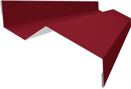 Планка примыкания в накладку 25х17х35х17 0,45 PE с пленкой RAL 3003 рубиново-красный (2м) изображение, анонсные картинки товара