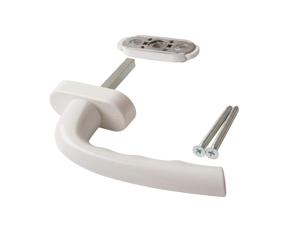 Ручка HOPPE DRESDEN c блок. устройством KISI (компл.) Белый изображение, анонсные картинки товара