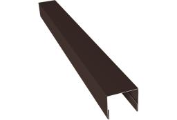 Планка П-образная заборная 24 0,5 Velur X RAL 8017 шоколад (2м) изображение, анонсные картинки товара