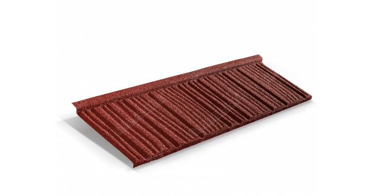Лист Metrotile WoodShake красный изображение, анонсные картинки товара