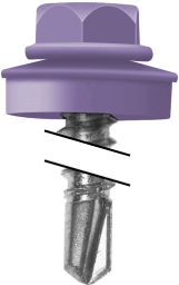 Саморез кровельный Daxmer 4,8х35 RAL 4005 (250) сверло №1 изображение, анонсные картинки товара