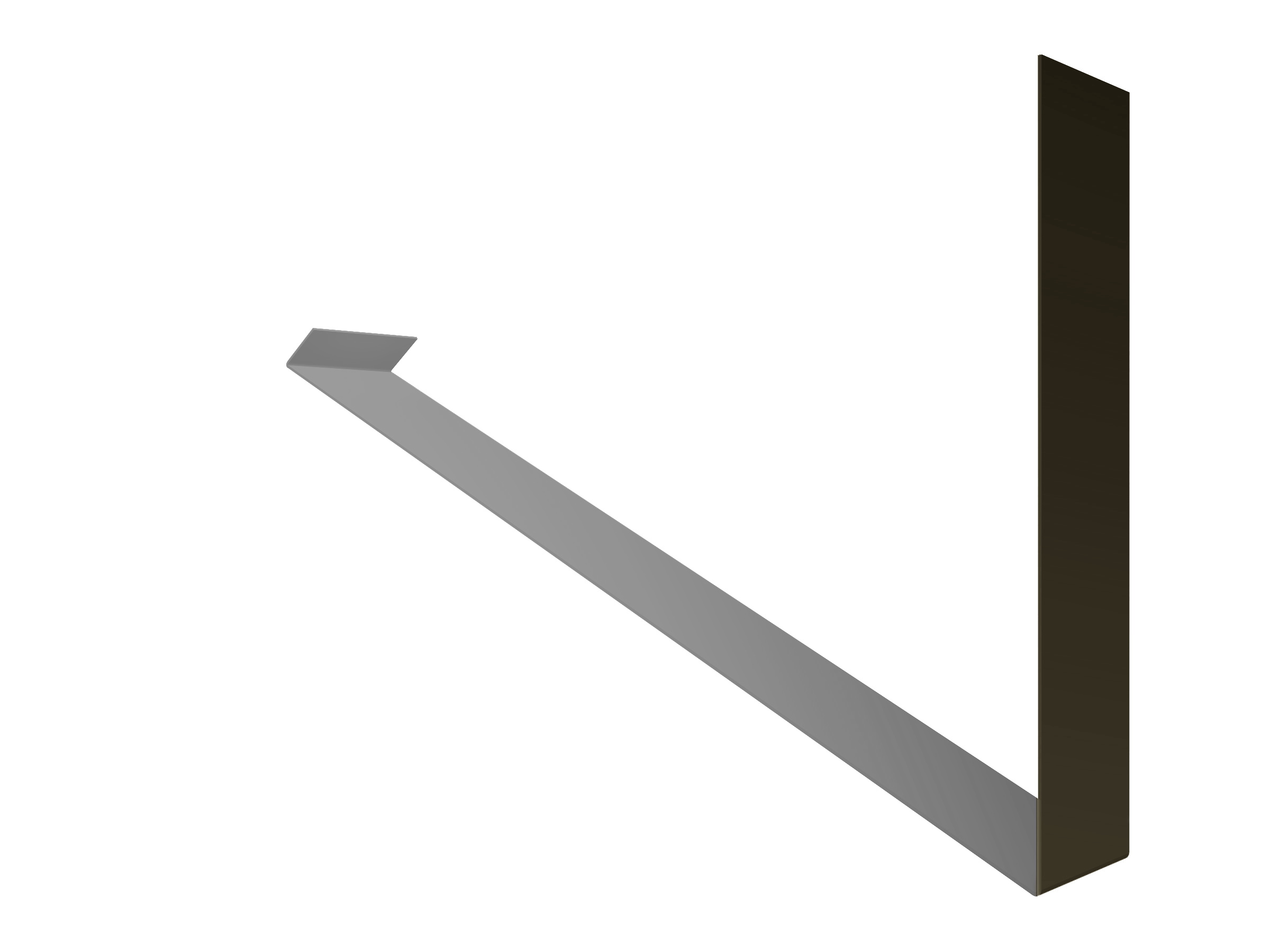 Планка примыкание верхнее к стене фальц Grand Line 150х130х20 0,5 Velur X RR 32 темно-коричневый (2м) изображение, анонсные картинки товара