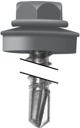 Саморез по металлу Daxmer 4,8х19 RAL 7012 (250) сверло №2 изображение, анонсные картинки товара