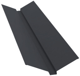 Планка ендовы верхней 95х80х95 0,45 Drap RAL 7016 антрацитово-серый (3м) изображение, анонсные картинки товара
